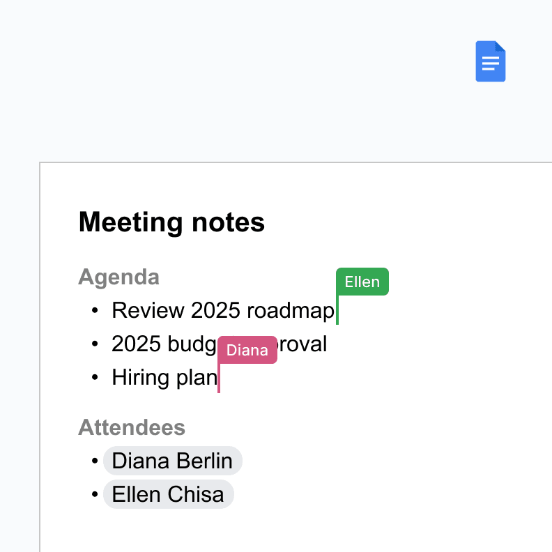 Co-editing like Google Docs